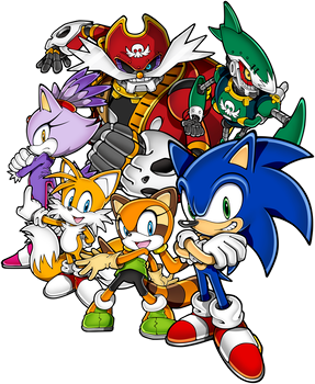 Sonic Rush Adventure Official Artwork