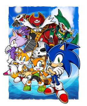 Sonic Rush Adventure Official Artwork
